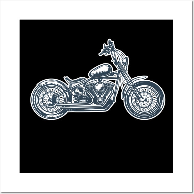 Motorbike Wall Art by piksimp